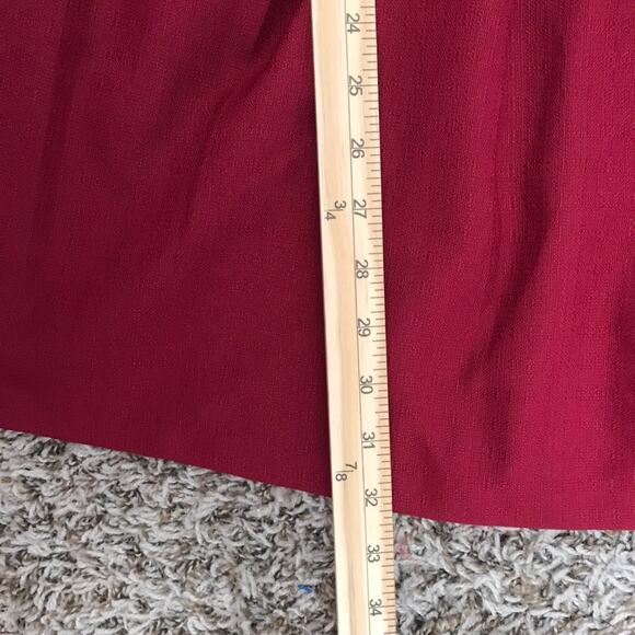 Gianni Bini Womens Dress Size S Red Fit Flare Pleated Dress Textured Sleeveless - Picture 10 of 10